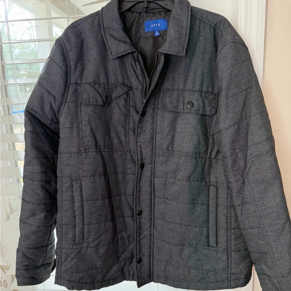 Apt. 9 Men's Charcoal Quilted Jacket